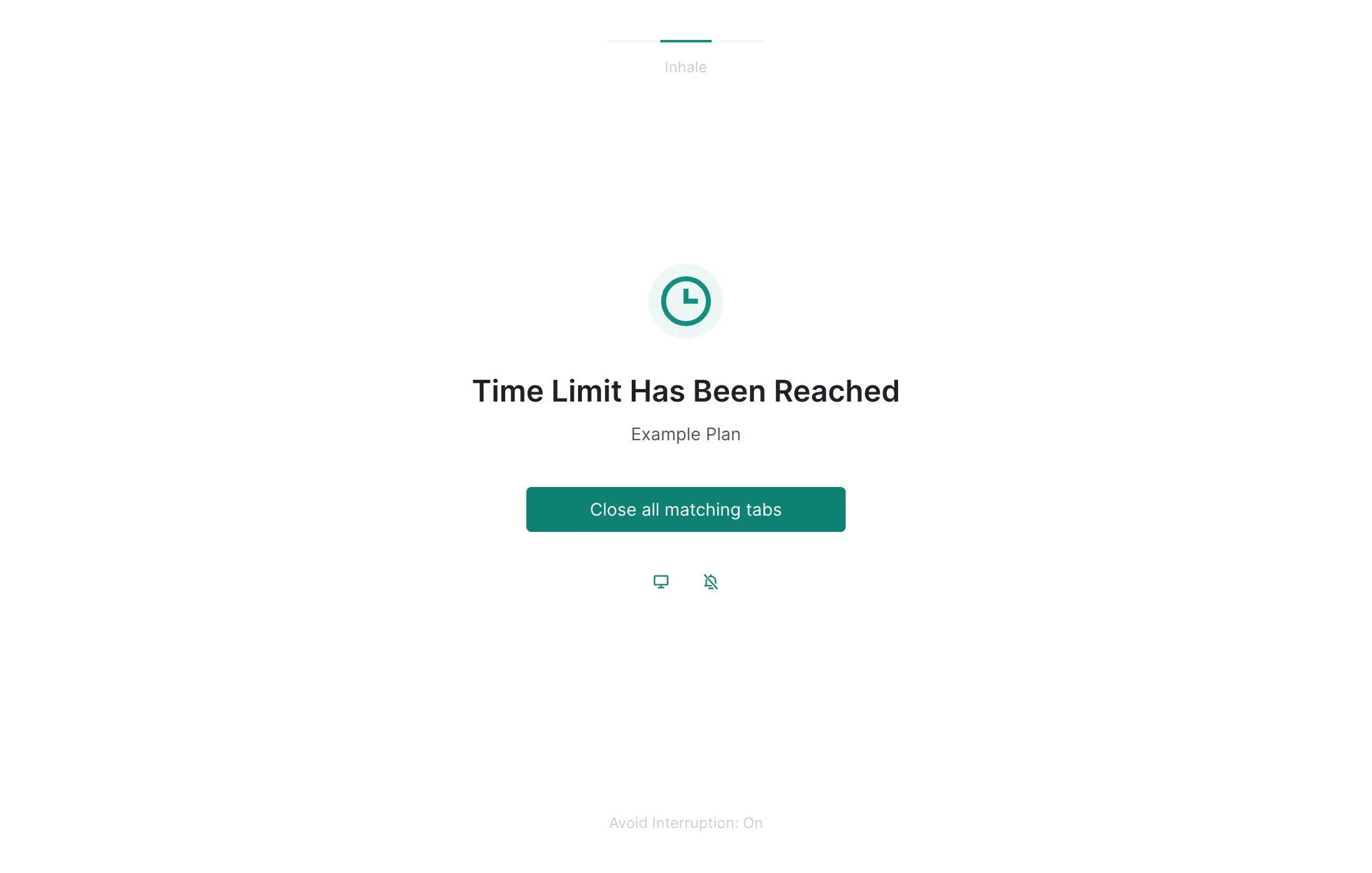 Blocking page